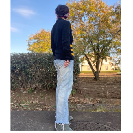[USED] BLACK×YELLOW 🖤💛リブニット