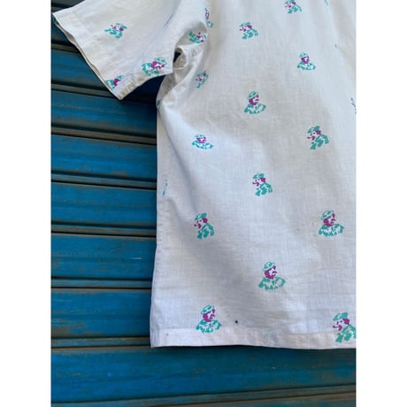 [USED] CUTE おじさん柄 S/S SHIRTS