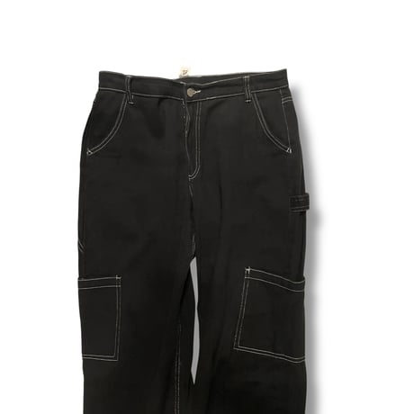 [USED] BLACK COTTON PAINTER Pants