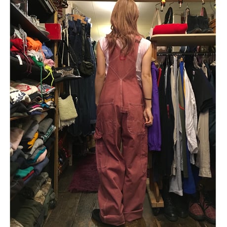 [USED]  Dickies  PINK♡オーバーオール