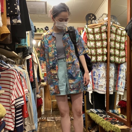[USED]総柄オープンカラーシャツ🌴