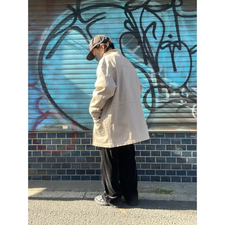 [USED] "DENIM & Co." CANVAS COVERALL Lsize