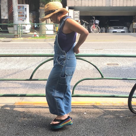[USED]LIBERTY   Cut Off デニムオーバーオール
