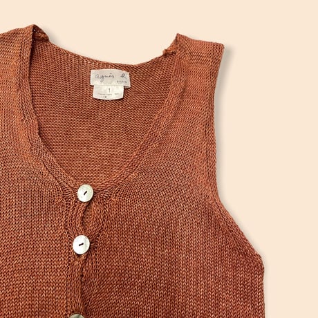 [USED] agnes b. HEMP VEST！