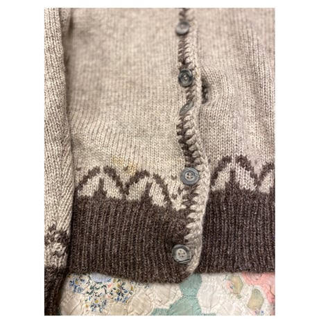 [USED] ブラウンknitカーディガン