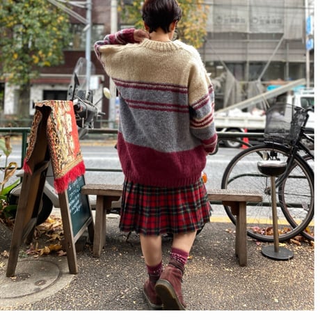 [USED]タータンチェックプリーツスカート