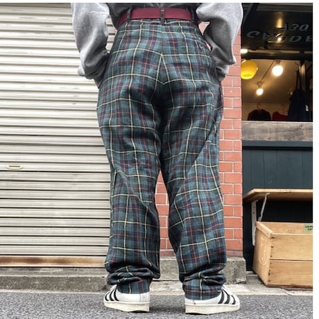 [USED] RAMIE Ladys タック PANTS タータンチェック