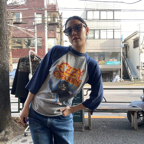 [USED] Vintage "Ozzy Osbourne" ラグラン　Tee