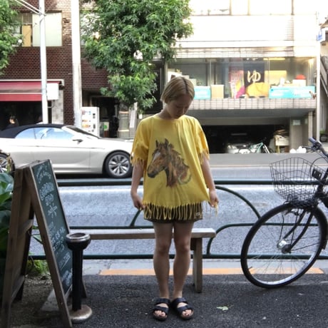 [USED] かわいいお馬さんフリンジTee