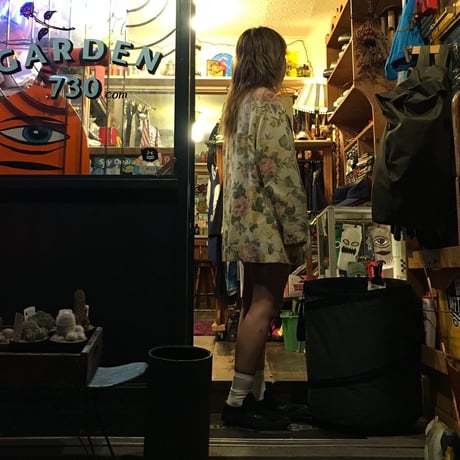 [USED] 肩パット入り! made in U.S.A. 花柄JKT