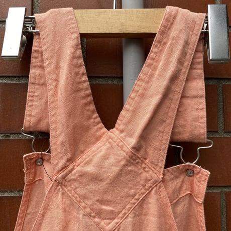 [USED] vintage LINEN オーバーオール