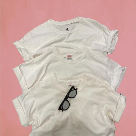 [USED]  Hanes 白Tee
