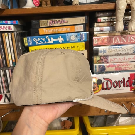 [USED] Malbon ぷっくり刺繍 BEIGE NYLON CAP🦙🤎