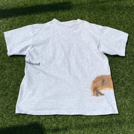 [USED] かわいっ❤️“Long haired Dachshund " Tee🐶
