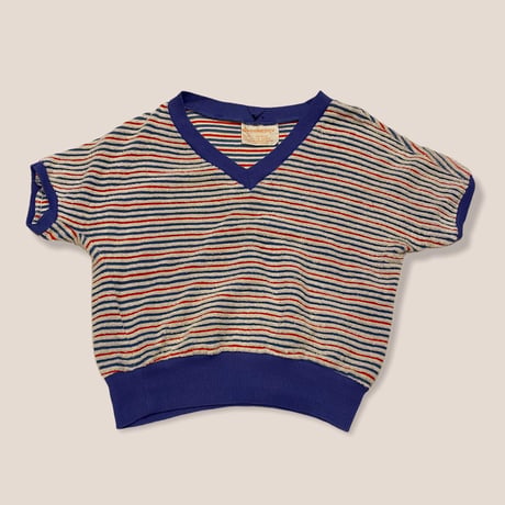 [USED] パイル地ボーダーTOPS♡