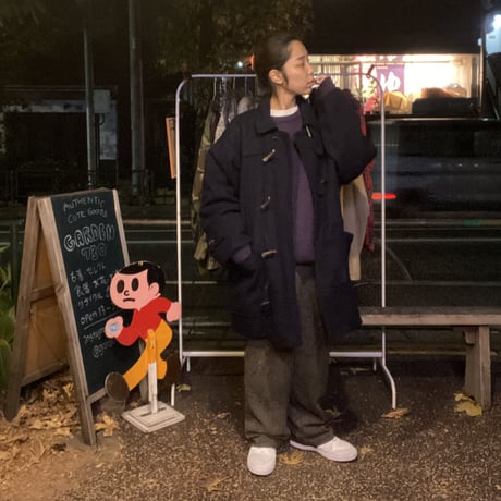 [USED] ネイビーBIG SIZE ダッフルコート