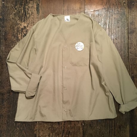 [SELECT] U.S. ノーカラー  WORK SHIRTS  DEADSTOCK