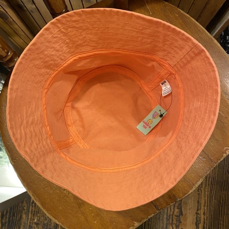 [USED] ORANGE COTTON BUCKET HAT🧡