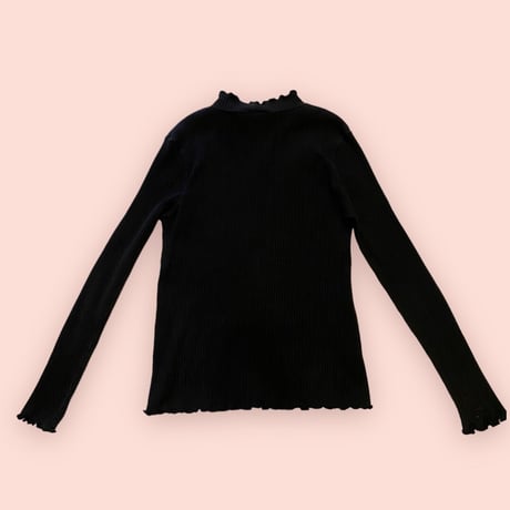 [USED] BLACK リブ TOPS