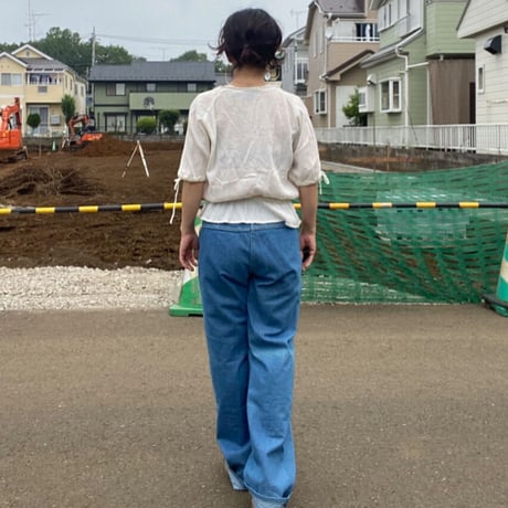 [USED] コットンガーゼ刺繍TOPS