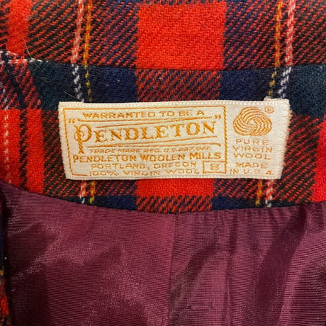 [USED] PENDLTON チェック柄 WOOL JKT