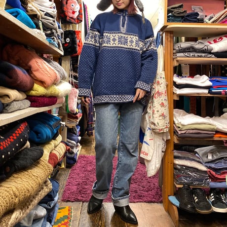 [USED] ハーフZIP ノルディックKNIT❄️