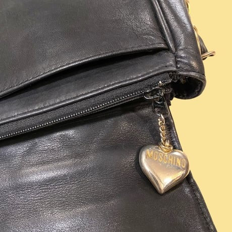 [USED] MOSCHINO レザーチェーンバッグ