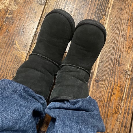 [USED]  UGG🐑シープスキンブーツ BLACK