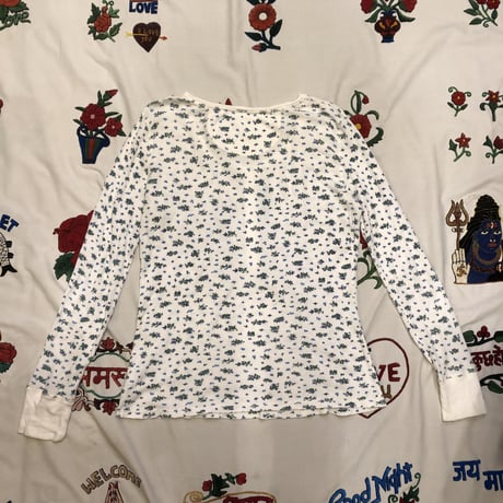 [USED] ヘンリーネック 花柄サーマル