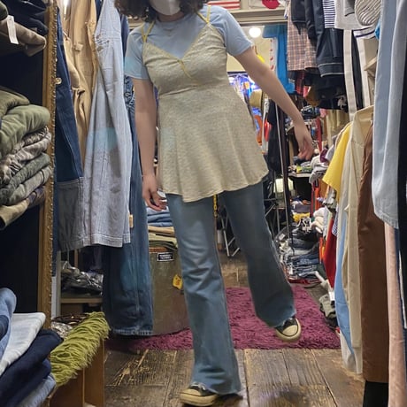 [USED] ホルターネック♡小花柄チュニック