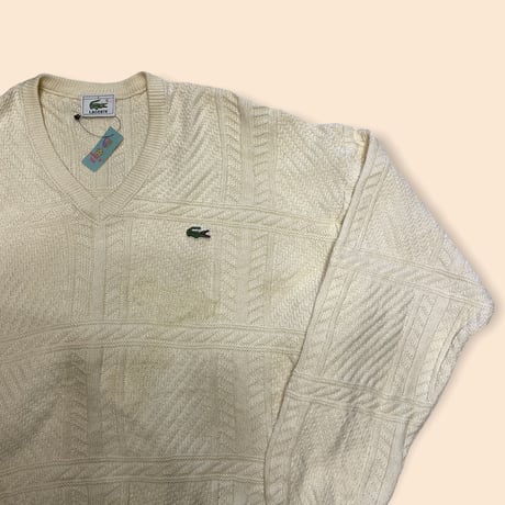 [USED] LACOSTE V NECK KNIT🤍