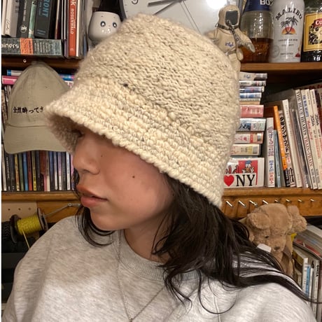 [USED] ネップ入りのニットハット