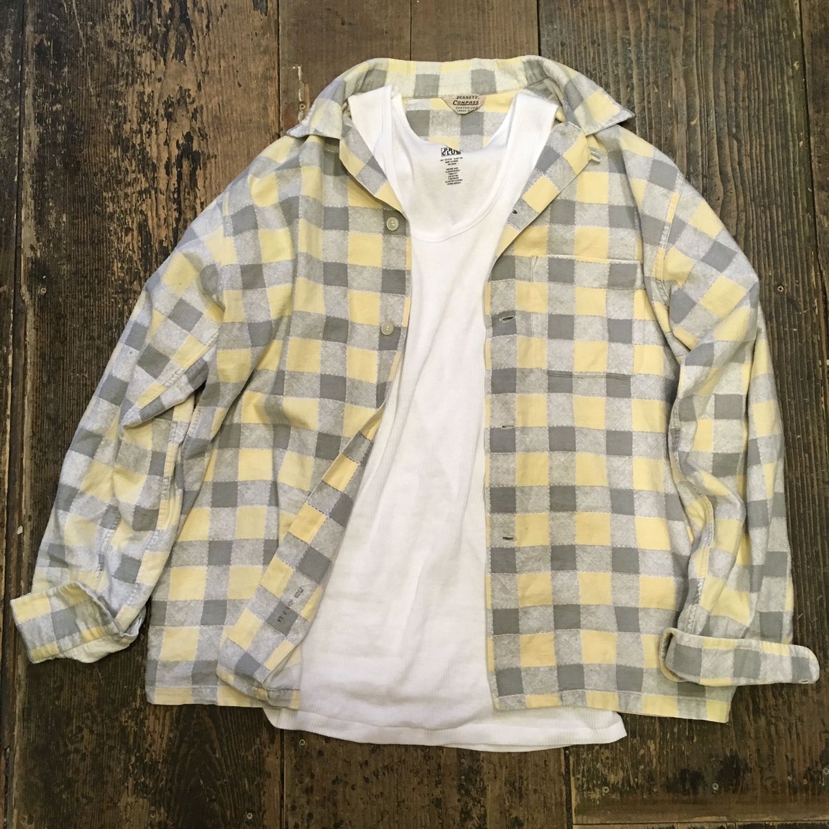 USED] 50's ”Penneys” vintage プリントネル | garden730