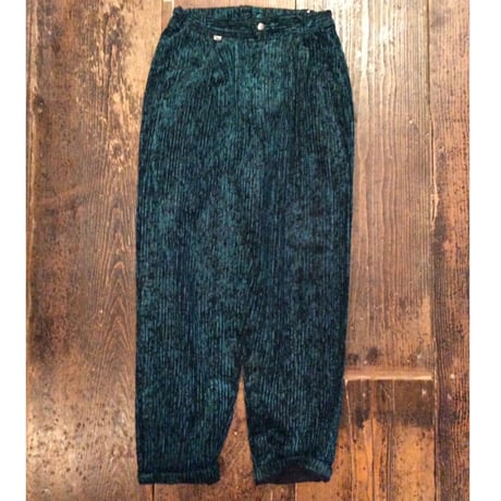[USED] タマムシ色の 太ウネ コーデュロイパンツ