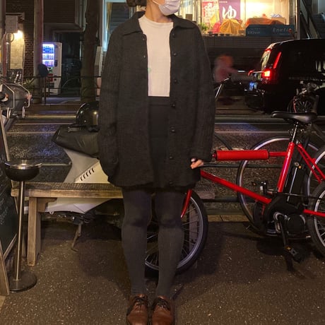 [USED] モヘアブラックカーディガン🖤
