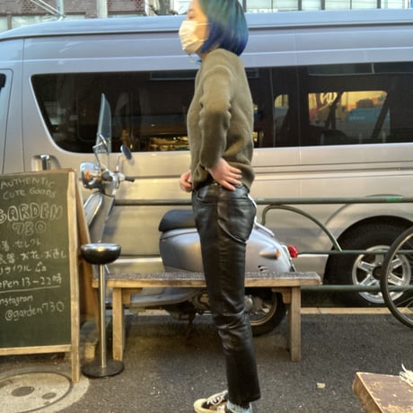 [USED] アニエスb レザーパンツ