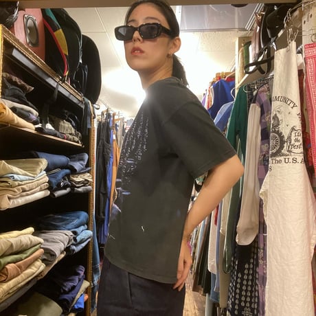 [USED]BLACK 馬Tee