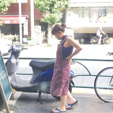 [USED] Dickiesデニムオーバーオールスカート