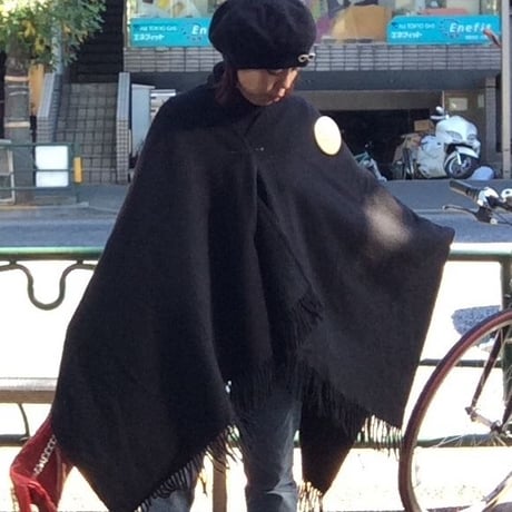 ぬくぬく OLD ショール Black