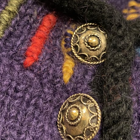 [USED] レインボー🌟WOOL KNIT カーディガン