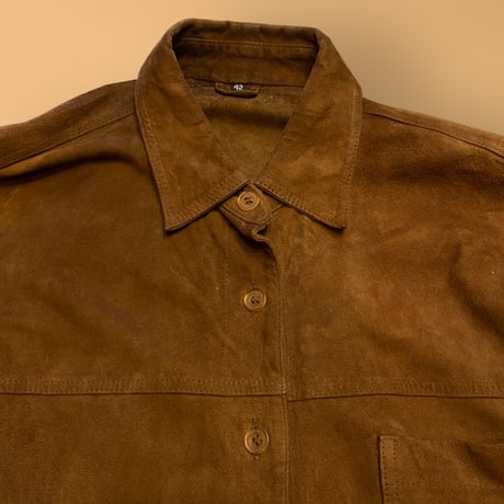 [USED] vintage スエード シャツ