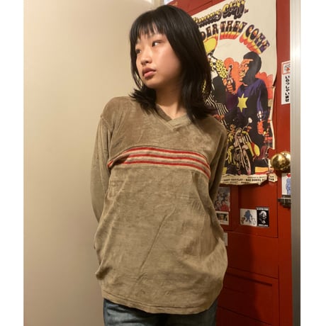 [USED] ベロアラインtops