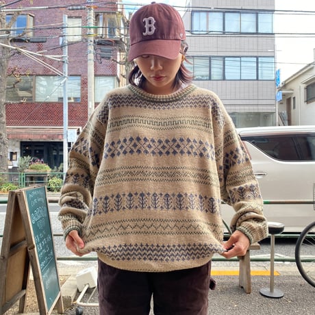 [USED] "L.L.Bean" LINEN&WOOLのニット