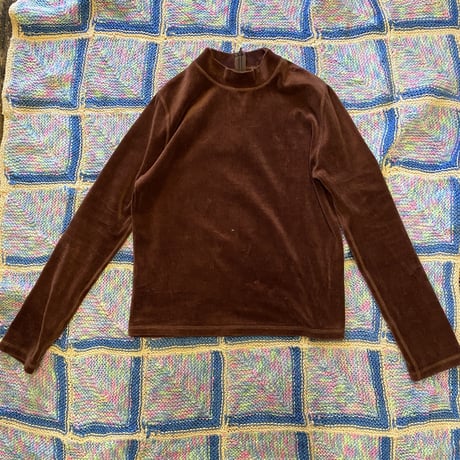 [USED] モックネック ベロア TOPS