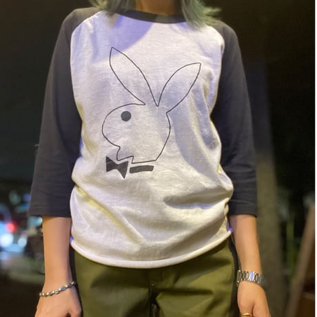 [USED] PLAYBOY! PRINTラグランTee