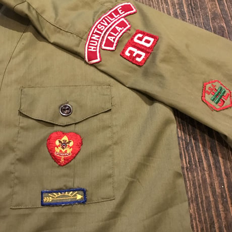 [USED] vintage ノーカラー  BOY SCOUTS シャツ