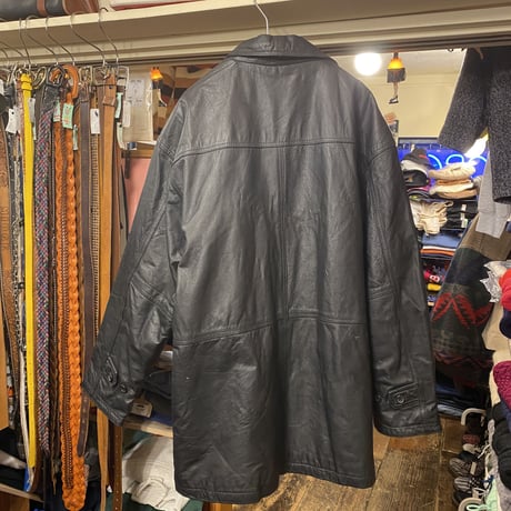 [USED] レザー CAR COAT