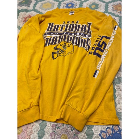 [USED] 'LSU TIGERS' 2003 チャンピオンシップ/ロンTEE