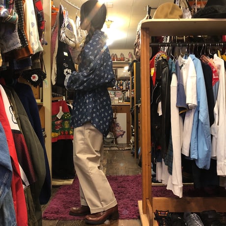 [USED] 90's DOCKERS ペイズリー柄シャツ