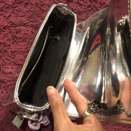 [USED] メタリックチェーンバッグ